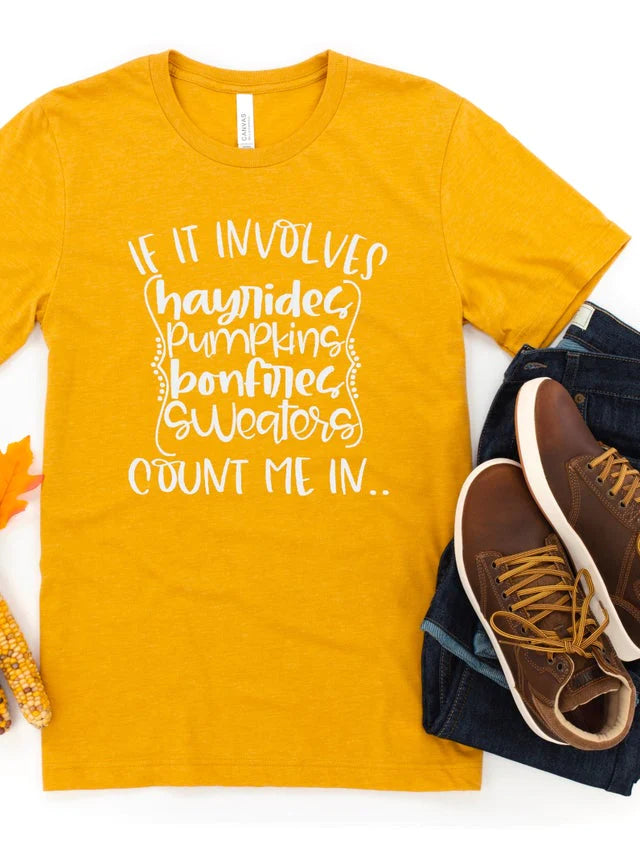 If it Involves Hayrides, Pumpkins, Bonfires, Sweaters count me in