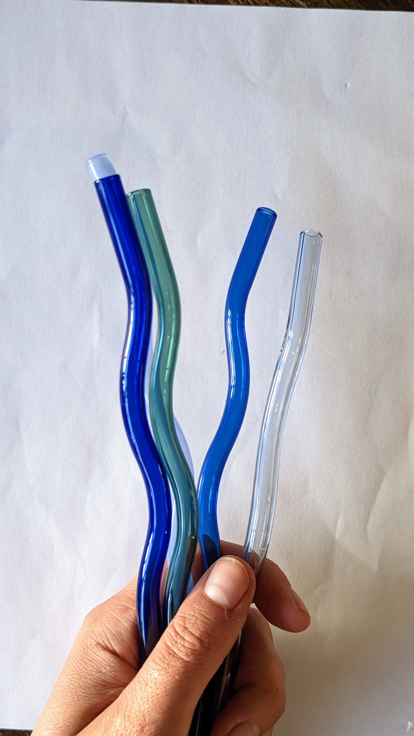 Wavy Glass Straw