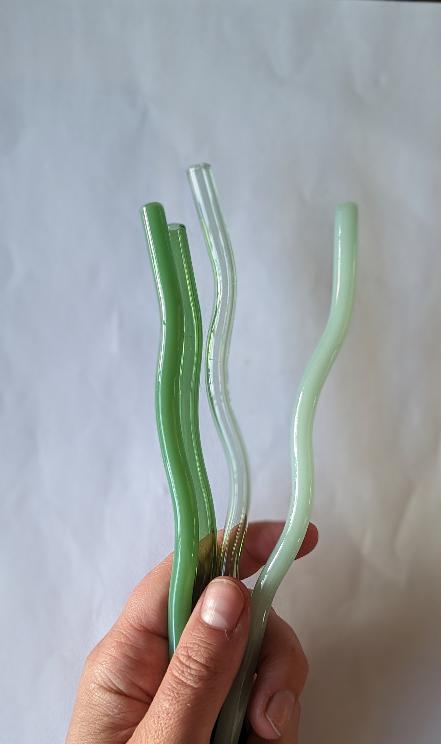 Wavy Glass Straw