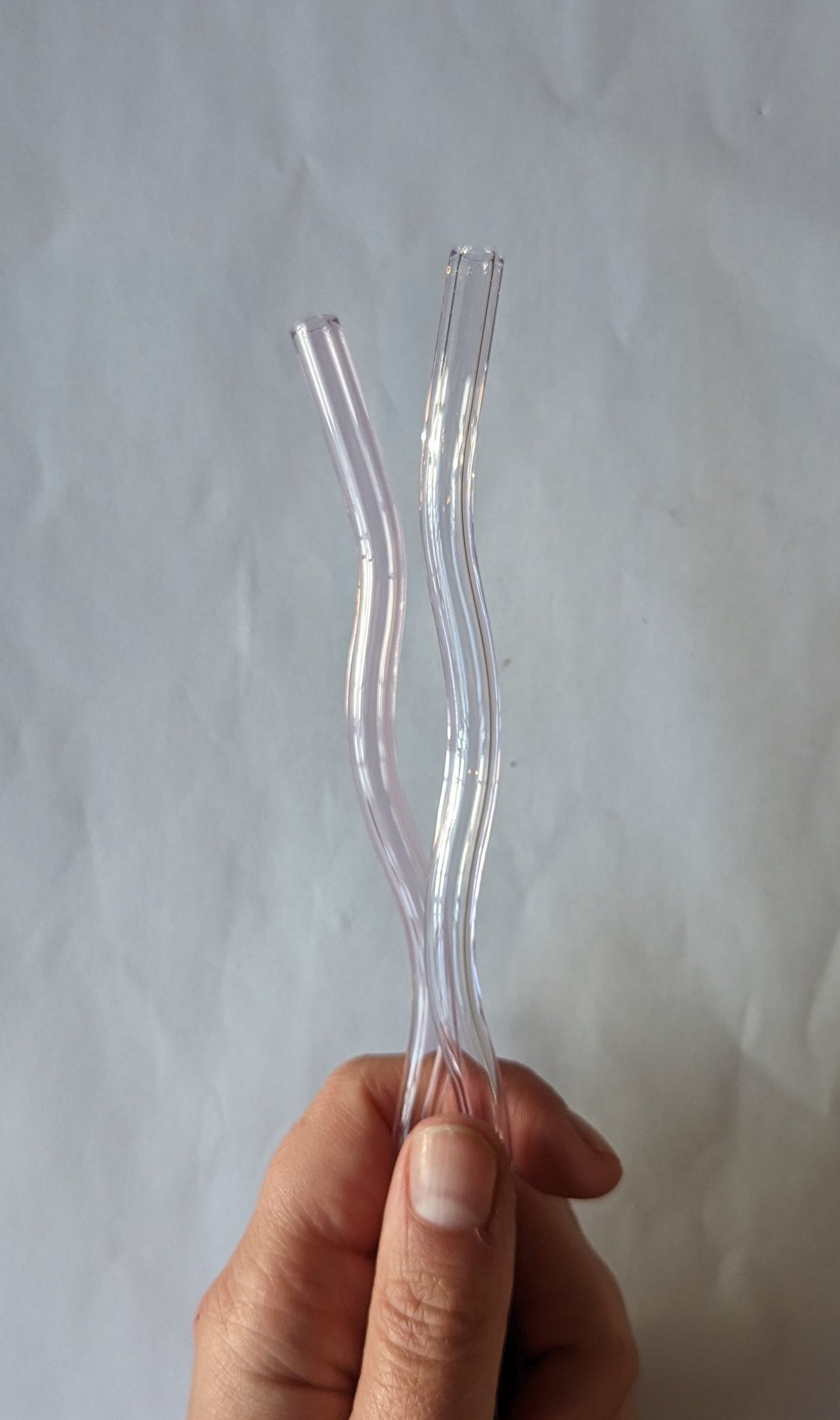 Wavy Glass Straw