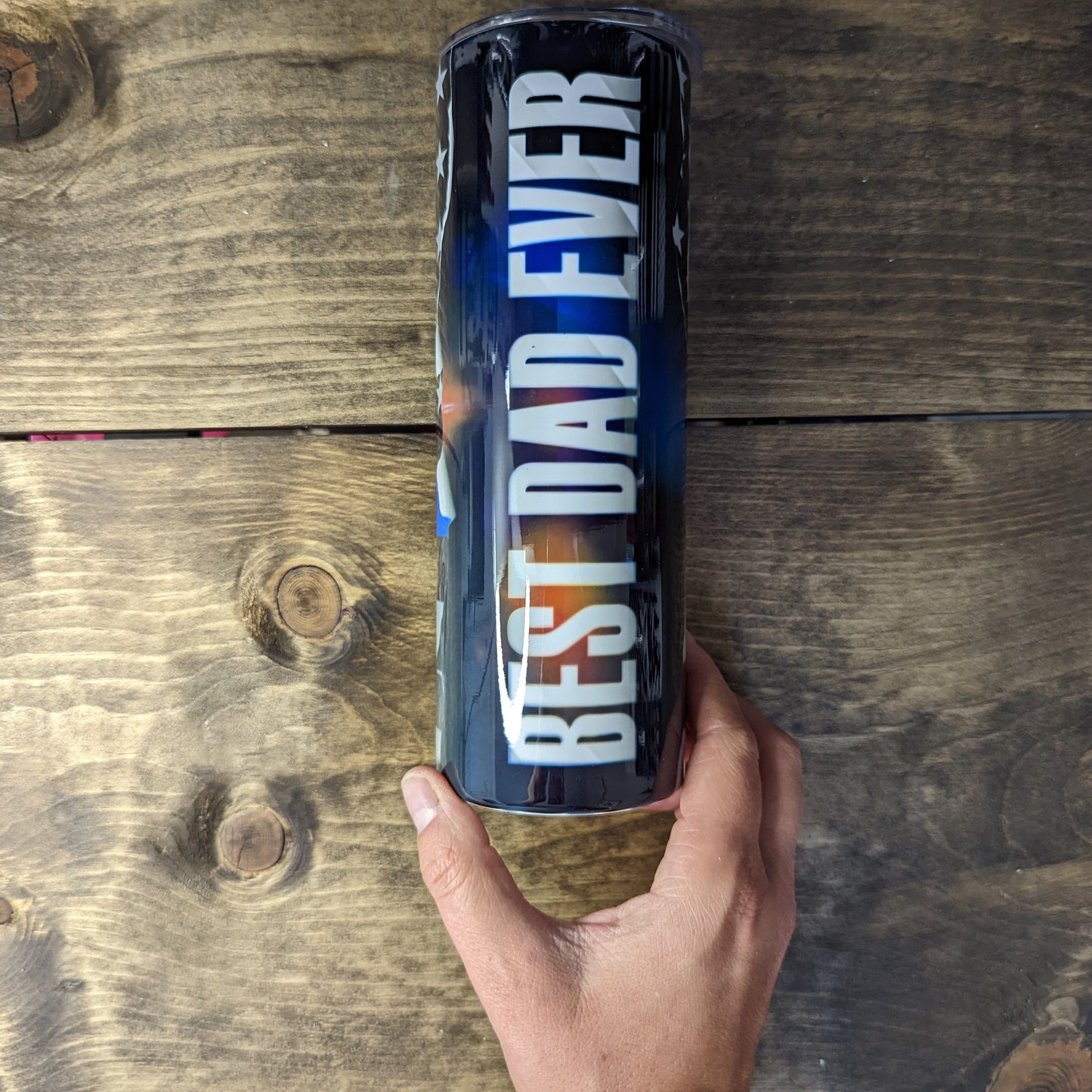 best dad ever blue line Tumber