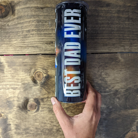 best dad ever blue line Tumber