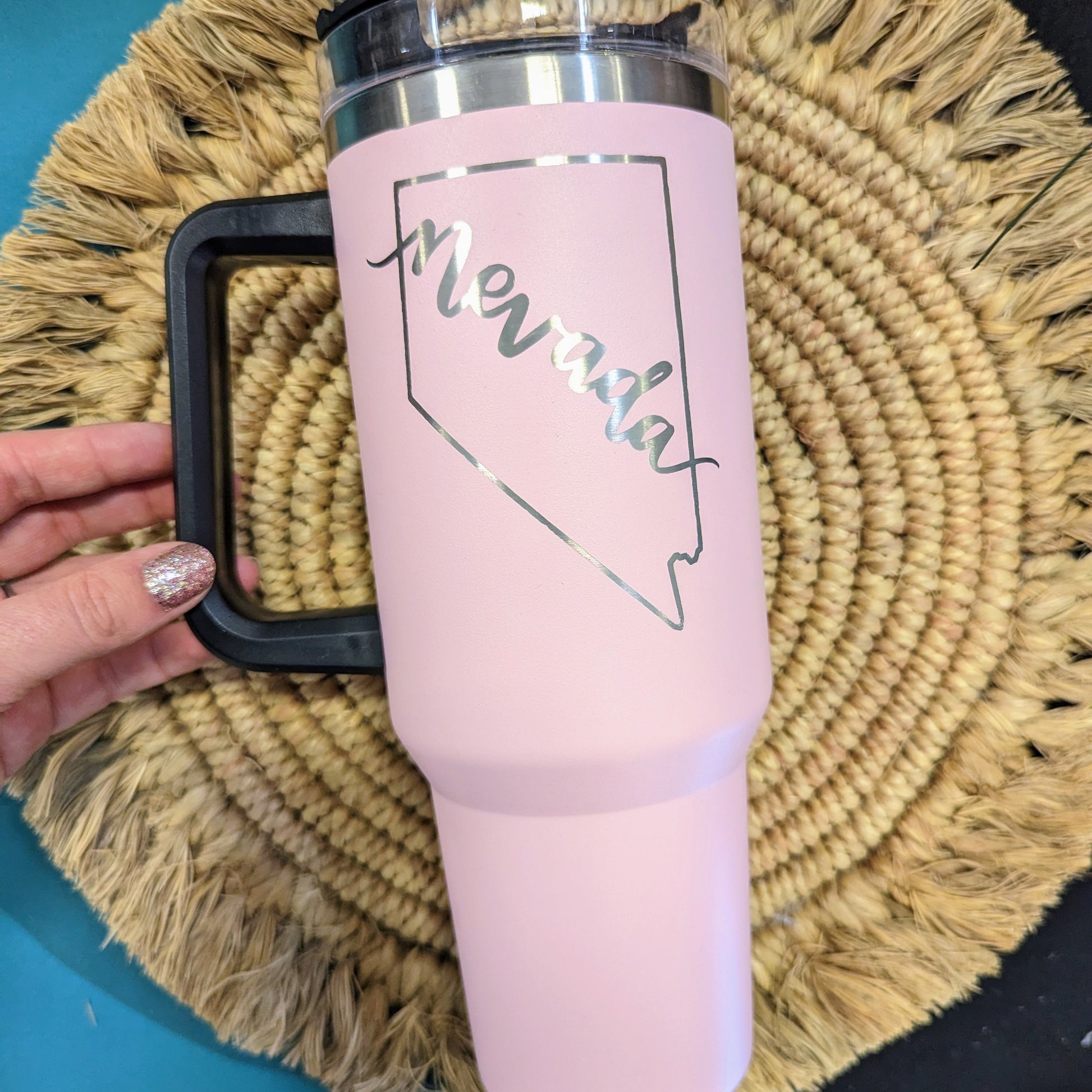 40 oz Mug Custom Stanley Style Tumbler – Tiffany Wild and Free