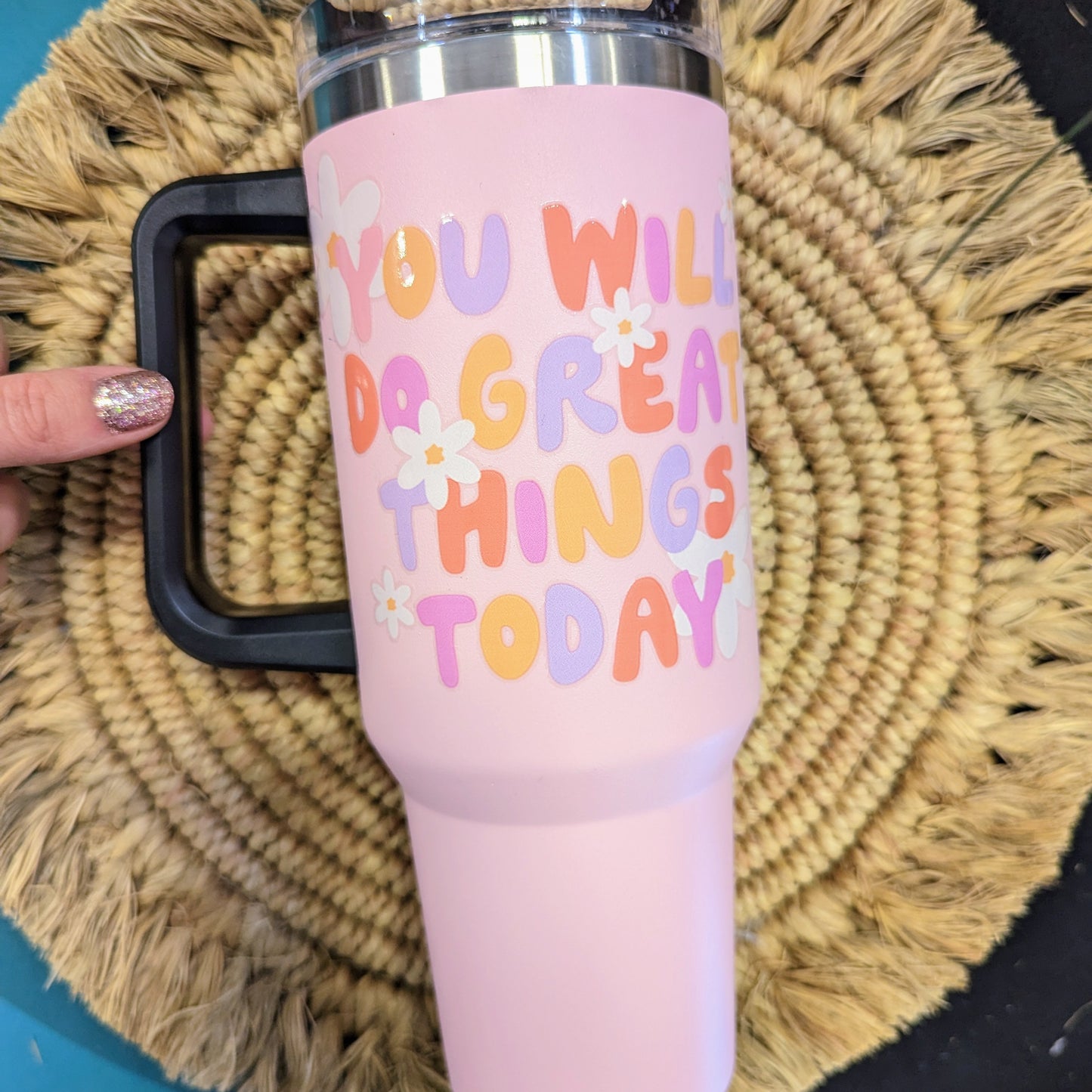 40 oz Mug Custom Stanley Style Tumbler – Tiffany Wild and Free