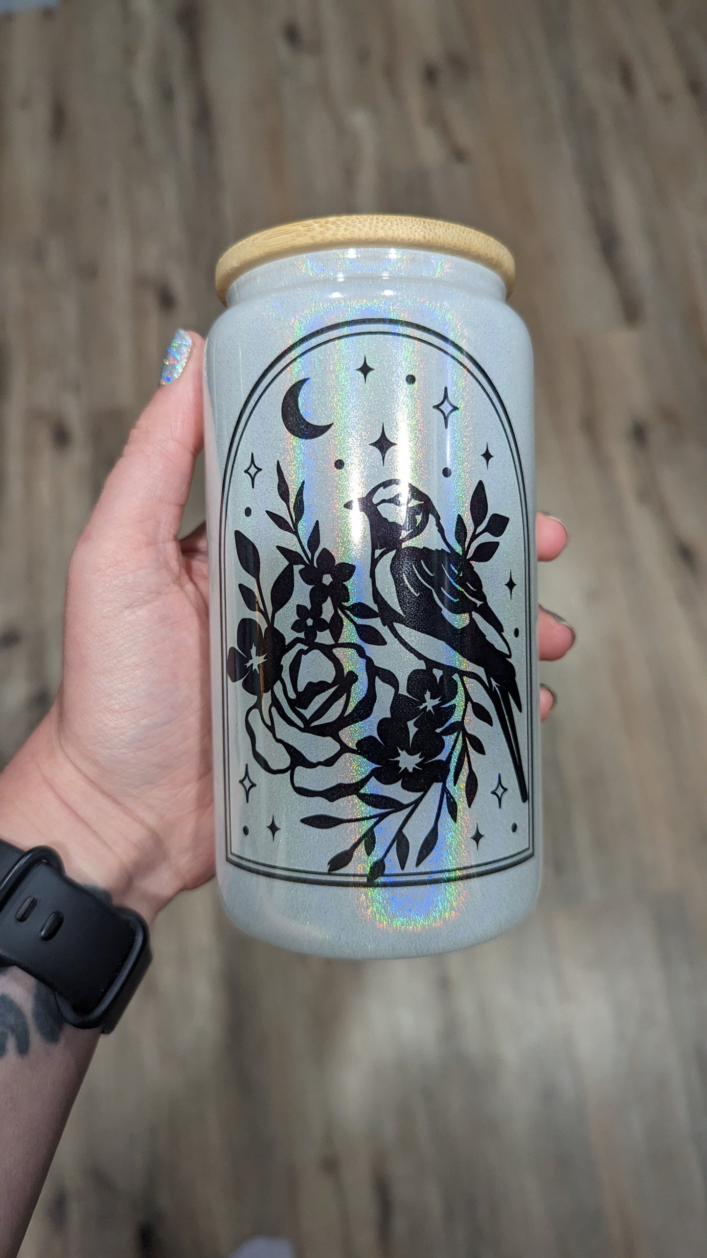 Boho Glitter 16oz Cups