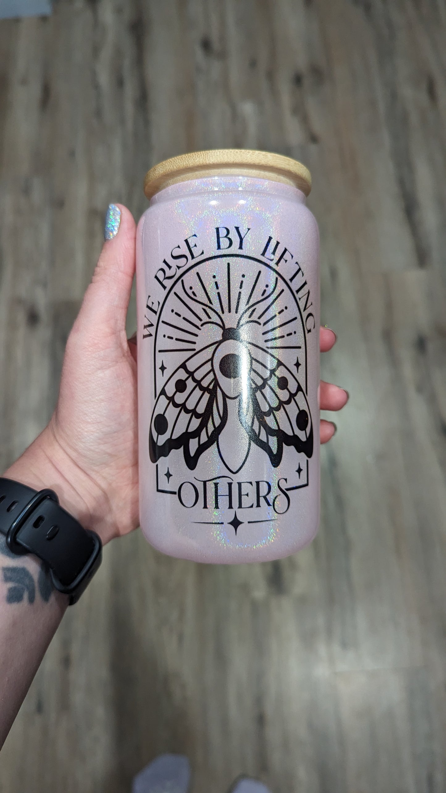 Boho Glitter 16oz Cups