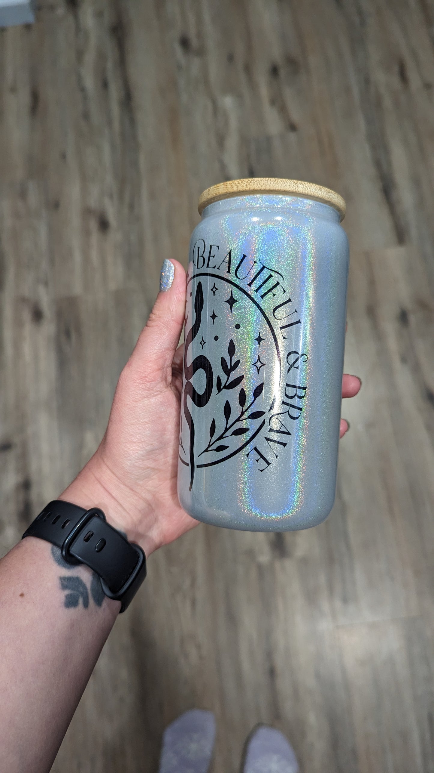 Boho Glitter 16oz Cups