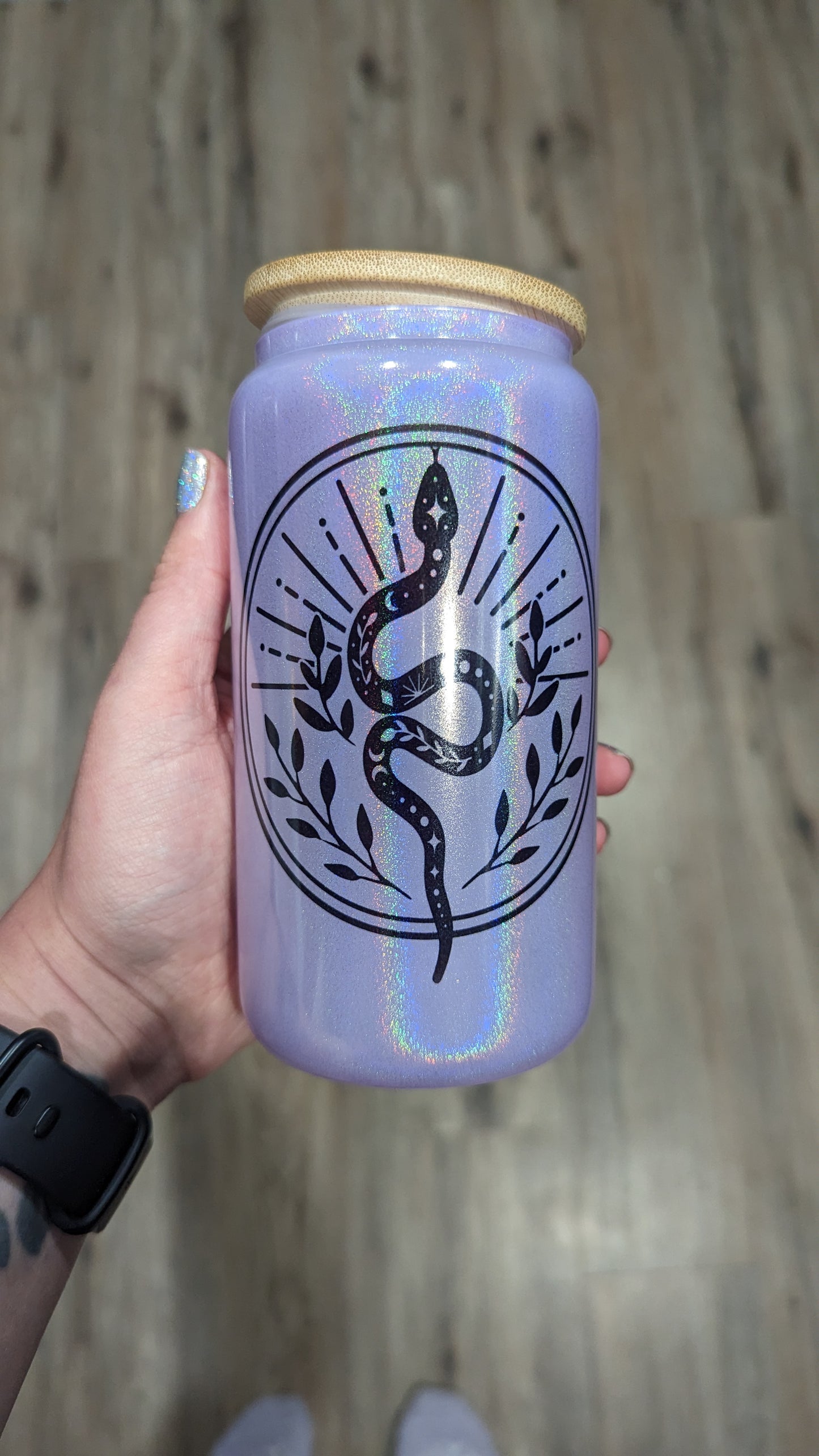 Boho Glitter 16oz Cups