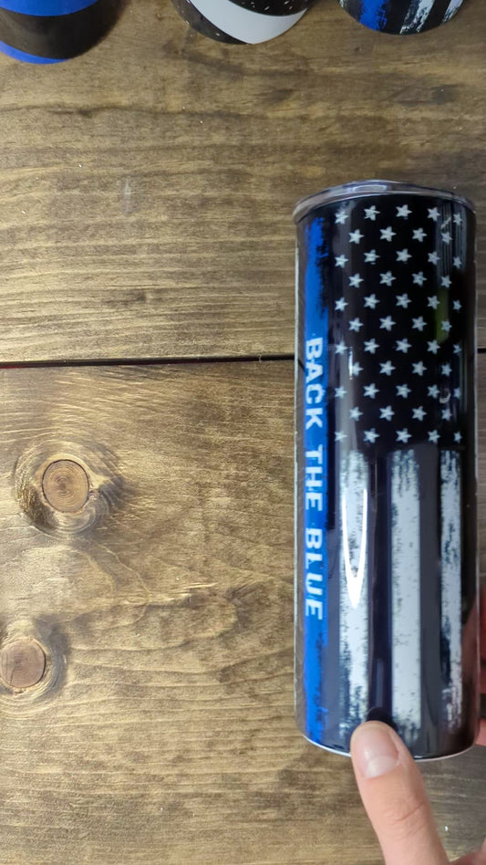 Back the blue flag