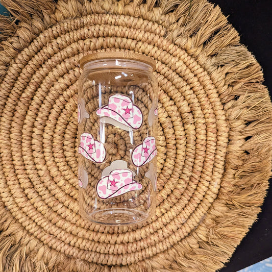 Pink Cow girl Hats